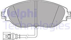 Delphi LP3389 - Piduriklotsi komplekt,ketaspidur parts5.com