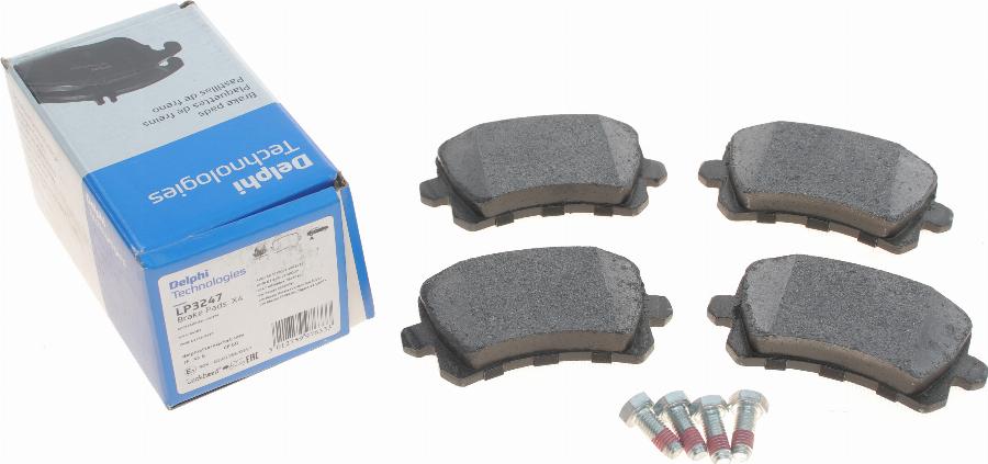 Delphi LP3247 - Sada brzdových destiček, kotoučová brzda parts5.com