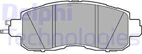 Delphi LP3251 - Brake Pad Set, disc brake parts5.com