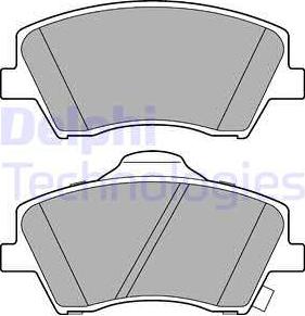 Delphi LP3264 - Kit de plaquettes de frein, frein à disque parts5.com