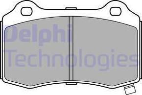 Delphi LP3281 - Bremsbelagsatz, Scheibenbremse parts5.com