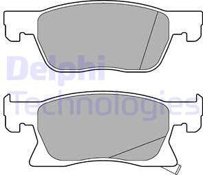 Delphi LP3238 - Brake Pad Set, disc brake parts5.com