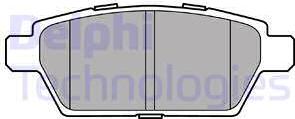 Delphi LP2493 - Brake Pad Set, disc brake parts5.com