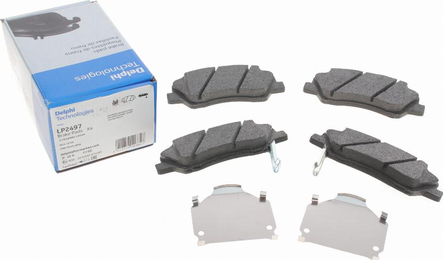 Delphi LP2497 - Brake Pad Set, disc brake parts5.com