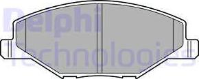 Delphi LP2444 - Brake Pad Set, disc brake parts5.com