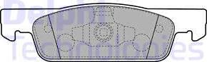 Delphi LP2479 - Bremsbelagsatz, Scheibenbremse parts5.com