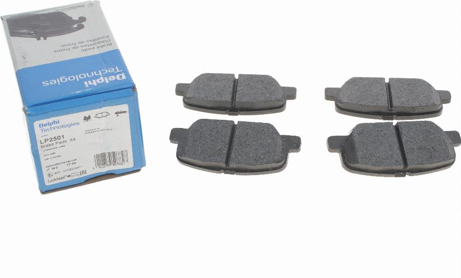 Delphi LP2501 - Brake Pad Set, disc brake parts5.com