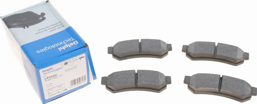 Delphi LP2502 - Brake Pad Set, disc brake parts5.com