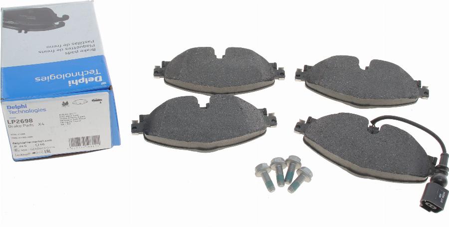 Delphi LP2698 - Komplet pločica, disk-kočnica parts5.com