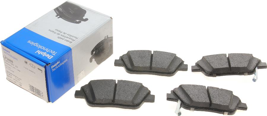 Delphi LP2688 - Brake Pad Set, disc brake parts5.com