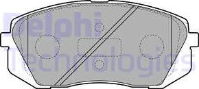 Delphi LP2050 - Σετ τακάκια, δισκόφρενα parts5.com