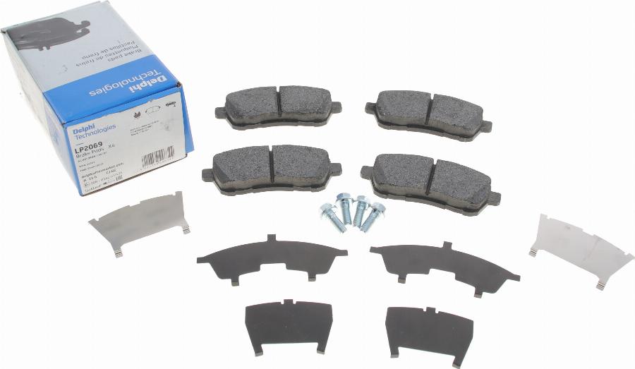 Delphi LP2069 - Brake Pad Set, disc brake parts5.com