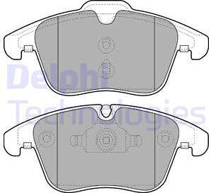 Delphi LP2065 - Brake Pad Set, disc brake parts5.com