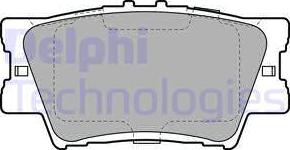 Delphi LP2004 - Комплект спирачно феродо, дискови спирачки parts5.com