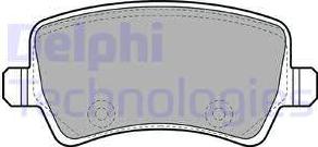 Delphi LP2008 - Brake Pad Set, disc brake parts5.com