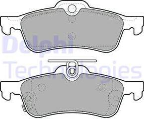 Delphi LP2007 - Zestaw klocków hamulcowych, hamulce tarczowe parts5.com