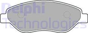 Delphi LP2010 - Brake Pad Set, disc brake parts5.com