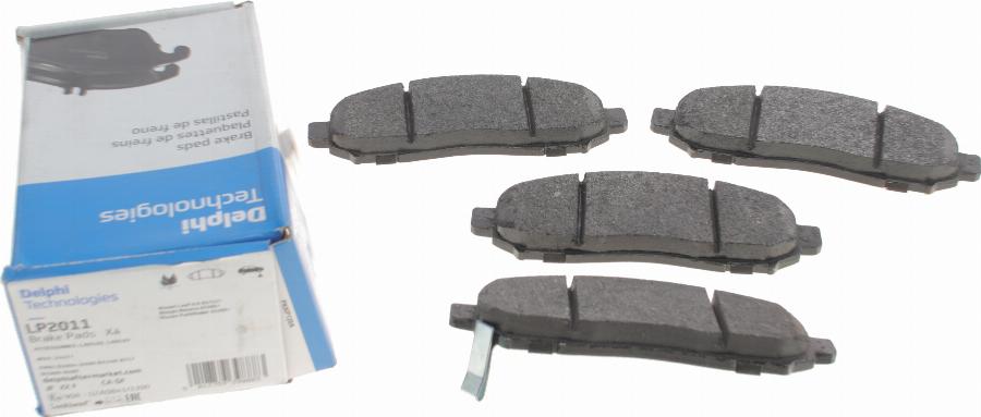 Delphi LP2011 - Brake Pad Set, disc brake parts5.com