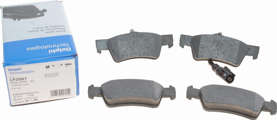 Delphi LP2087 - Brake Pad Set, disc brake parts5.com