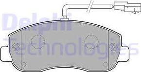 Delphi LP2190 - Brake Pad Set, disc brake parts5.com