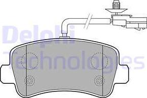 Delphi LP2191 - Brake Pad Set, disc brake parts5.com