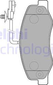 Delphi LP2192 - Set placute frana,frana disc parts5.com