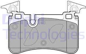 Delphi LP2151 - Тормозные колодки, дисковые, комплект parts5.com