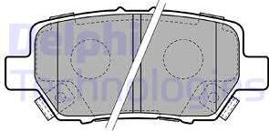 Delphi LP2160 - Комплект спирачно феродо, дискови спирачки parts5.com