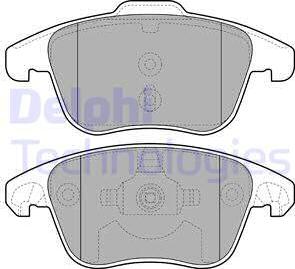 Delphi LP2100 - Brake Pad Set, disc brake parts5.com