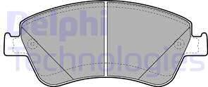 Delphi LP2102 - Zestaw klocków hamulcowych, hamulce tarczowe parts5.com