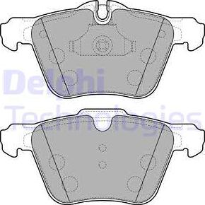 Delphi LP2114 - Komplet zavornih oblog, ploscne (kolutne) zavore parts5.com