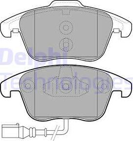 Delphi LP2110 - Σετ τακάκια, δισκόφρενα parts5.com