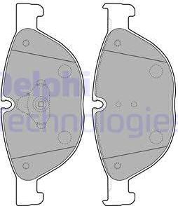 Delphi LP2189 - Set placute frana,frana disc parts5.com