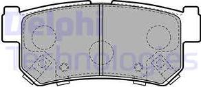 Delphi LP2127 - Set placute frana,frana disc parts5.com