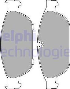 Delphi LP2301 - Brake Pad Set, disc brake parts5.com