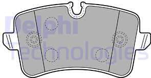 Delphi LP2249 - Brake Pad Set, disc brake parts5.com