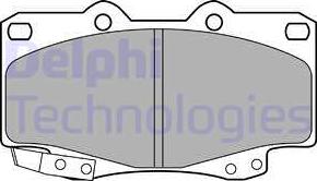 Delphi LP2242 - Σετ τακάκια, δισκόφρενα parts5.com