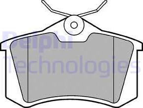 Delphi LP2254 - Brake Pad Set, disc brake parts5.com