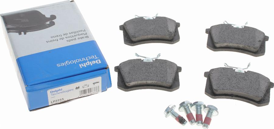 Delphi LP2255 - Piduriklotsi komplekt,ketaspidur parts5.com