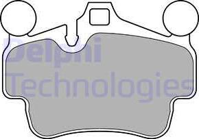 Delphi LP2236 - Brake Pad Set, disc brake parts5.com