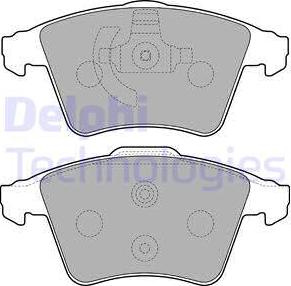 Delphi LP2225 - Σετ τακάκια, δισκόφρενα parts5.com