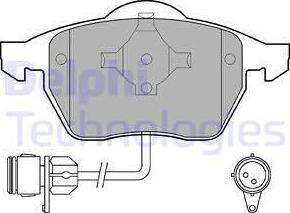 Delphi LP784 - Σετ τακάκια, δισκόφρενα parts5.com