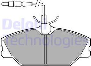 Delphi LP788 - Brake Pad Set, disc brake parts5.com