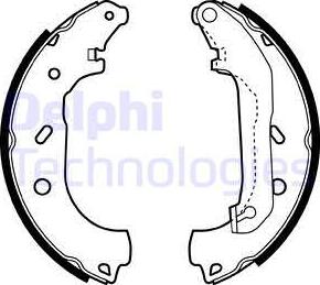 Delphi LS1940 - Garnitura zavorne celjusti parts5.com