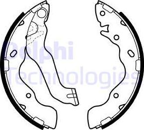 Delphi LS1953 - Set saboti frana parts5.com