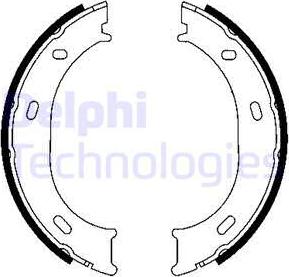 Delphi LS1905 - Комплект спирачна челюст, ръчна спирачка parts5.com