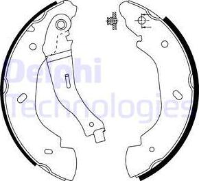 Delphi LS1915 - Brake Shoe Set parts5.com