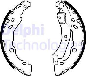 Delphi LS1929 - Set saboti frana parts5.com