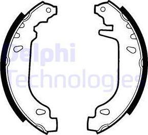 Delphi LS1404 - Brake Shoe Set parts5.com