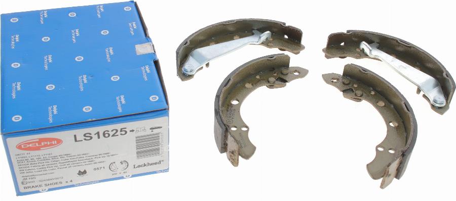 Delphi LS1625 - Brake Shoe Set parts5.com